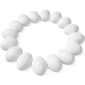 JOYIN 36 Pcs Easter White Wooden Egg, Fake Eggs Plain Decorating for DIY Paint Your Own Egg Decor, Easter Craft, Basket Stuffers, School Activities Supplies