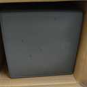 Amazon Basics Square Waste Container, Open Top, Space Saving, 25 Gallons, Grey, Pack of 2