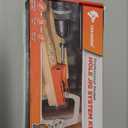 Pocket Hole Jig System Kit, Pocket Screw Jig with 11 Inch Clamp, Square Driver Bit, Hex Wrench, Depth Stop Collar, Step Drill Bit, Coarse Square Driver Screws, All In One for Joinery Work