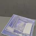 6 Pcs White Buffet Risers, Acrylic Display Stands for Party Catering, Dessert, Cupcake, Jewelry, Collectibles, Nesting & Stackable Food Display Risers with Hollow Bottoms (8",7",6",5",4",3") - Includes Tabletop Signs & Markers