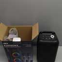 Bluetooth Speaker with 2 Rechargeable Wireless Microphone - Portable Party Speaker with Colorful Lights - Floorstanding Speakers Support TWS/AUX/USB/TF Card Ideal for Party,Home,Camping