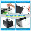 AQUANEAT Fish Tank, 1 Gallon Betta Fish Tank, Small Aquarium Kit with LED Light and Water Filter Pump