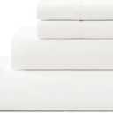 UGG Hedi King Sheet Set 4-Piece Luxury Cooling Sheets Deep Pockets Premium Bedding with 2 Pillow Shams Hypoallergenic Machine Washable Soft Lightweight Bed Set for Bedroom, King, White
