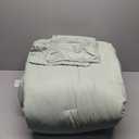 Litanika Comforter Full Size Set Sage Green, 3 Pieces Lightweight Bed Set, Solid Bedding Comforters Sets, Soft All Season Down Alternative Quilt Blanket