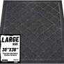 Front Door Mat Indoor Outdoor, 36" x 30" Non Slip Welcome Doormat for Entryway, Heavy Duty Low Profile Entrance Rug for High Traffic Areas, Patio, Outside Entry, Yard, Porch Waterproof