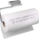 Over Cabinet Door Paper Towel Holder for Kitchen Bathroom, Stainless Steel 12 Inch Paper Towel Holder Cabinet Door