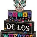4 Pcs Day of The Dead Table Decorations Day of The Dead