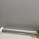 BRIOFOX Industrial Shower Curtain Rod - Never Rust Non-Slip 43-72 Inch Stainless Steel, Bronze, Painted-gold Finial