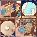 Geosar 54 Pcs Chenille Letter Patches Iron on Letters Self Adhesive Chenille Patch Embroidered Patch Stickers Cute Sew Rainbow Trimmed Alphabet Patches for Clothing Hats Backpack(Dark Colors)