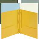 Mr. Pen- Plastic Folders with Pockets and Prongs, Pack of 5, Letter Size, Earthlight Colors, Flexible Plastic Folders with Prongs & Card Slot