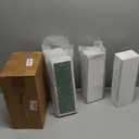 Dandat 4 Set Wood Boxes for Centerpieces 12x4 Inch Rectangle Wooden Planter Box Rustic Wooden Planters with Removable Plastic Liner Floral Foam Blocks for Christmas Wedding Home Garden Decor(White)