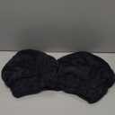 Microfiber Hair Drying Towels Head wrap with Bow-Knot Shower Cap Hair Turban hairWrap Bath Cap for Curly Long & Wet Hair Gift for Women Blackx2