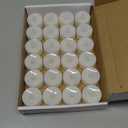 LED Candles, Tea Lights Candles Battery Operated Bulk, 24-Pack Long-Lasting 200 Hours Flameless Tealight Candles, Realistic Tea Lights for Halloween Christmas Wedding, 1.5'' D X 1.25'' H