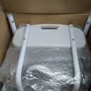 4 in 1 Bedside Commode for Seniors,Portable Toilet for Adults with Arms & Removable Bucket,Height Adjustable Commode Chair for ToiletSwivel Shower Chair for Inside Shower for Handicapped, Adults