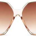 Dollger Oversized Square Sunglasses for Women Big Large Wide Fashion Shades for Men UV Protection Unisex