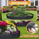 Quibbay Corrugated Metal Garden Edging, 8"50Ft Landscape Edging Border for DIY Lawn, Flower Bed and Garden Fence, Metal Garden Edging for Landscaping, Yard and Tree Surrounds Borders, Black