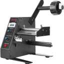 Automatic Label Dispenser, Automatic Label Separator, Automatic Label Stripper 110V Speed Adjustable Electric Label Machine Auto Counting 0-999999 for Label Width 4-140mm
