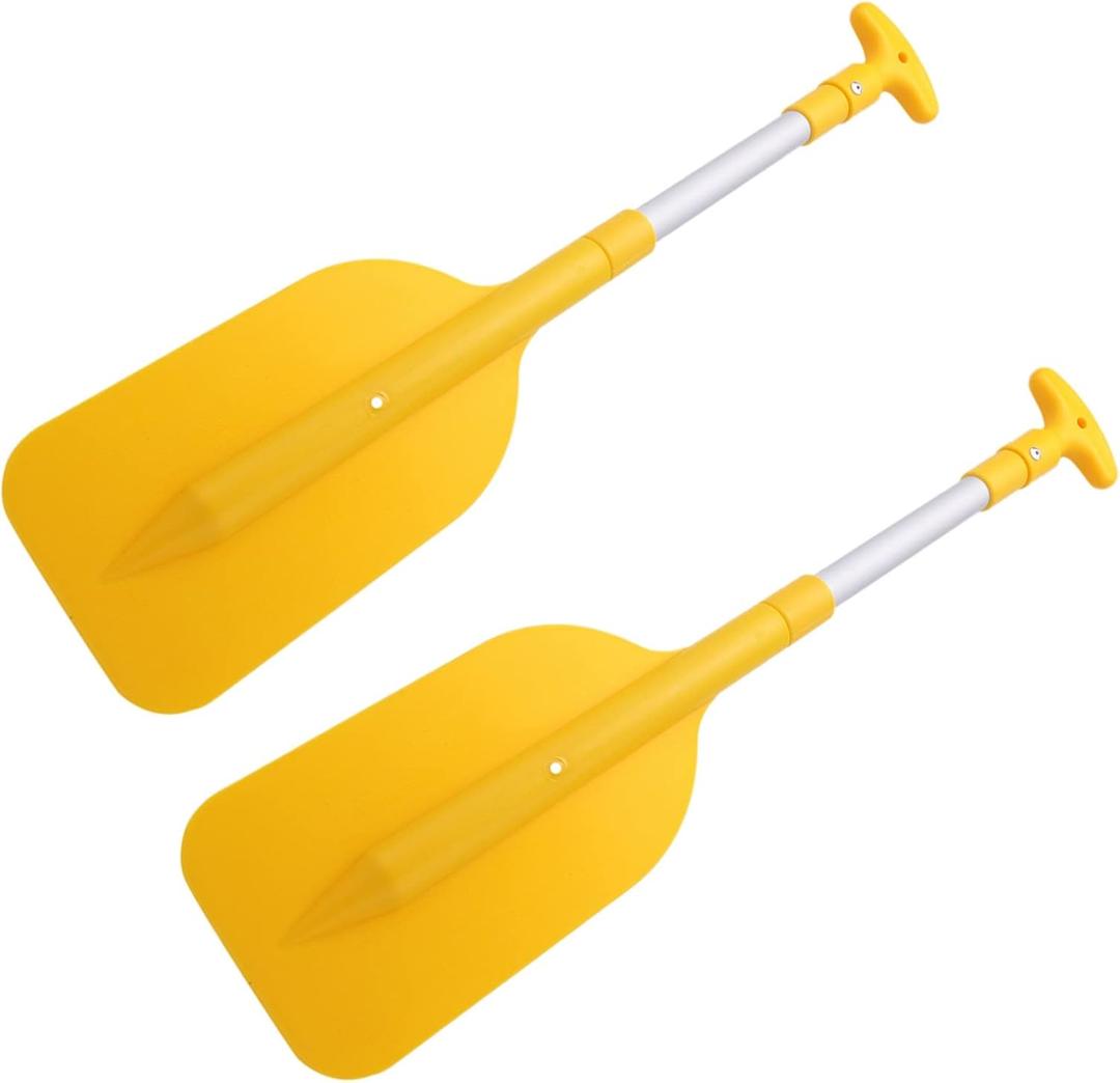 2Pcs Telescopic Paddle Portable Adjustable Aluminum Alloy Oar Boat Accessories