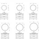 Round LED Bathroom Mirror, 24 Inch, HD Shatterproof Tempered Glass