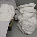 THREAD SPREAD 100% Egyptian Cotton King Size Sheets Set - Luxury 1500 Thread Count Egyptian Cotton Sheets King Size, Silky Soft, Cooling, Sateen Weave 17" Deep Pocket Bed Set - White