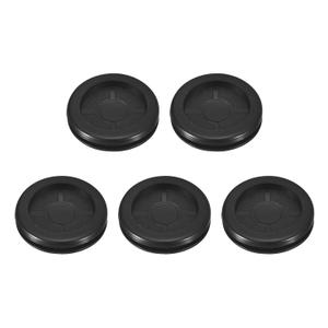uxcell 5Pcs Rubber Grommets 1-1/4" (32mm) Drill Hole, 1-1/8" (29mm) ID Double Sided Hole Plugs Ring Gasket for Firewall Cable Wire Protecting, Black