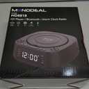 CD Player Portable,MONODEAL CD Players for Home,Desktop Portable CD Player with Bluetooth Speakers,Wireless Charging,Alarm Clock,SleepTimer,Supports CD/Bluetooth/FM Radio/USB Drive/AUX,Remote Control