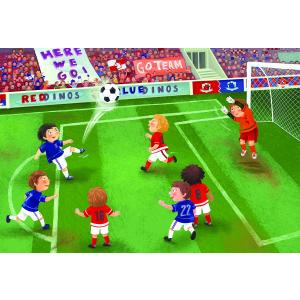EuroGraphics Soccer Junior League 60 Piece Puzzle (Small Box)