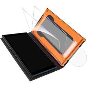 OMOTON Auto-Alignment Matte Screen Protector for Nintendo Switch 2 2025 7.9, Matte Glass Screen Protector, Easy Dust-free Installation Tool, Anti-Glare, Touch Sensitive, 2 Pack