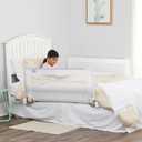 Regalo Swing Down Double Sided Bed Rail Guard, with Reinforced Anchor Safety System (Pack of 2), White 