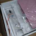 BOLUO Closet Drawers Pink 3 Drawer Dresser for Closet Organizers and Storage Bedroom Dorm Modern