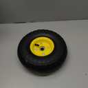 (4 Pack) AR-PRO 4.10/3.50-4" All Purpose Utility Air Tires and yellow Wheel - with 10" Inner Tube, 5/8" Axle Bore Hole, 2.2" Offset Hub and Double Sealed Bearings for Hand Trucks and Gorilla Cart