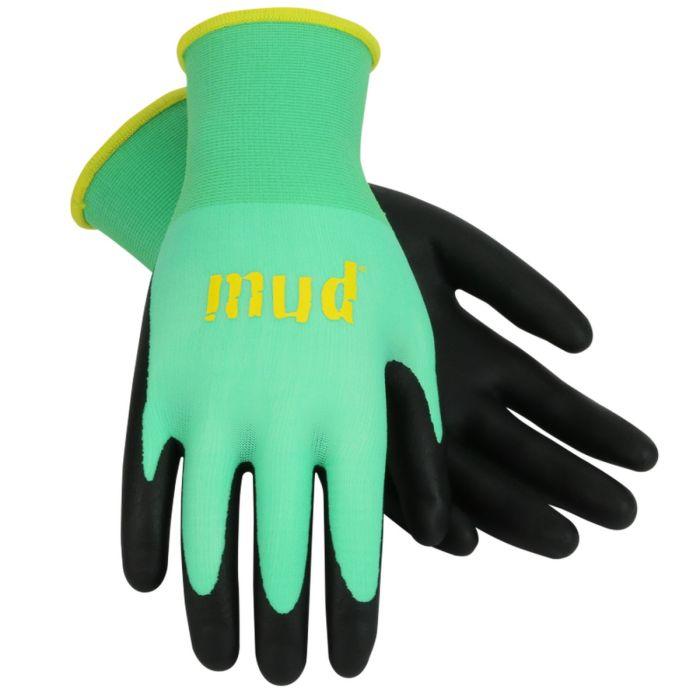 MUD STRETCH GLOVE SEA GREEN S/M, 3-Pack