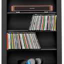Prepac Narrow Cabinet Media Storage, Slim Barrister Tower, Black