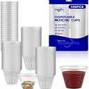 ReliMedPro Disposable Medicine Cups Graduated, Bulk Pack of 100, 1 oz (30ml) Small Plastic Measuring Cup for Liquid Medication, Paint, epoxy, Pill and Resin.