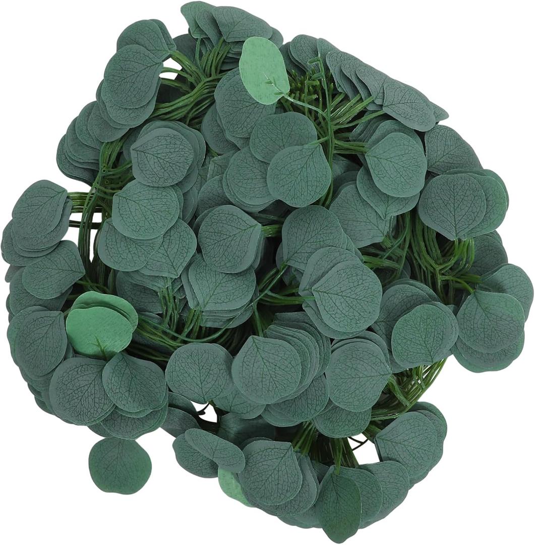 Cabilock 1 Set Eucalyptus Leaf Garland Leaves Artificial Eucalyptus Vine for Home and Wedding Decor Reusable Greenery Decoration Versatile Faux Plant for Table and Indoor Settings