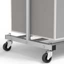 Simple Houseware 3 Bags Laundry Sorter with Extensible Clothes Hanging Rod