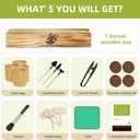 Premium Bonsai Kit,Complete Bonsai Starter Kit with Wooden Gift Box,repotting mat, Burlap Pots & Gardening Tools, DIY Bonsai Plant Set for Adults & Beginners (Seeds Excluded)Birthday Thanksgiving gift