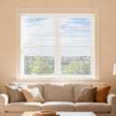 Cordless 1" Venetian Horizontal Mini Blinds for Indoor Windows(25" W48" H) | L-Shaped Window Blinds, 100% Privacy & Light Filtering, Smooth Lift, Ideal for Bedroom, Office and Everyday Home Use,White