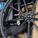 Medline Lightweight Wheelchair for Adults With Swing-Back, Desk-Length Arms, Elevating Leg Rests; 18W" x 16"D Seat