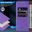 ZZXX for Motorola Moto G 2026 Wallet Case with [RFID Blocking] Card Slot Kickstand Magnetic Closure PU Leather Flip Fold Protective Phone Case for Moto G 2026 Case Wallet(Purple-6.7 inch)