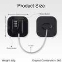 Combination Refrigerator Lock - Resettable Code Fridge Lock for Kids, Adults, Heavy Duty Child Safety Locks for French Door Fridge, Freezer, Cabinet, Pantry, Easy Install No Keys Needed(2Pack) (Black)