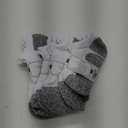 Men's No Show Compression Athletic Socks, Cushioned for Running Hiking (X-Large, White-4 Pairs)