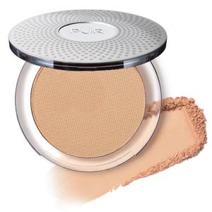 PR MINERALS 4-in-1 Pressed Mineral Makeup Powder Foundation with SPF 15 - Concealer & Finishing Compact Pressed Powder for Face - Buildable Medium to Full Coverage Foundation Powder
