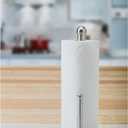 Kitchen Details Paper Towel Holder & Dispenser | Holds Standard Size Roll | Freestanding | Counter top | Weighted Base | Stainless Steel, 6.1"x 6.1"x 13.1"
