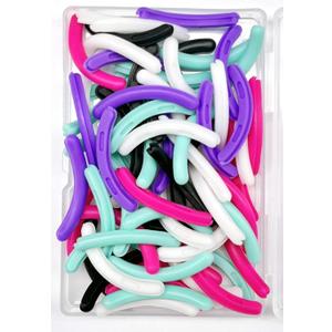 80 pcs Curler Refills Eyelash Curler Refill Pads Silicone Rubber Curler Replacement Refills Pads for Universal Eyelash Curler with a Storage Box