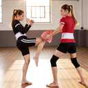 Music Boxing Punching Machine for Adults, Taekwondo Kick Pad Training Machine with LED Electronic Bluetooth Music &Counter9 Modes & 9 Speeds Martial Arts Training Equipment & Taekwondo Sparring Gear (Moderate-pink)