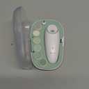 Momcozy Baby Nail File Electric, Gentle Baby Nail Trimmer Electric, Baby Nail Clipper with Night Light, 7 Grinding Head Replacement Pads, Green