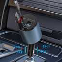 Retractable Car Charger, 4 in 1 Car Phone Charger for iPhone and Type C, Retractable Cable and 2 USB Ports Fast Charging Adapter Compatible for iPhone 15/14/13 Pro Max, iPad, Samsung, Pixel