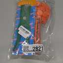 Sheep Ear tag plier& 001-100 Numbered Goat Ear Tags and 2pcs pins for Dog Deer and Livestock Animals(Orange)