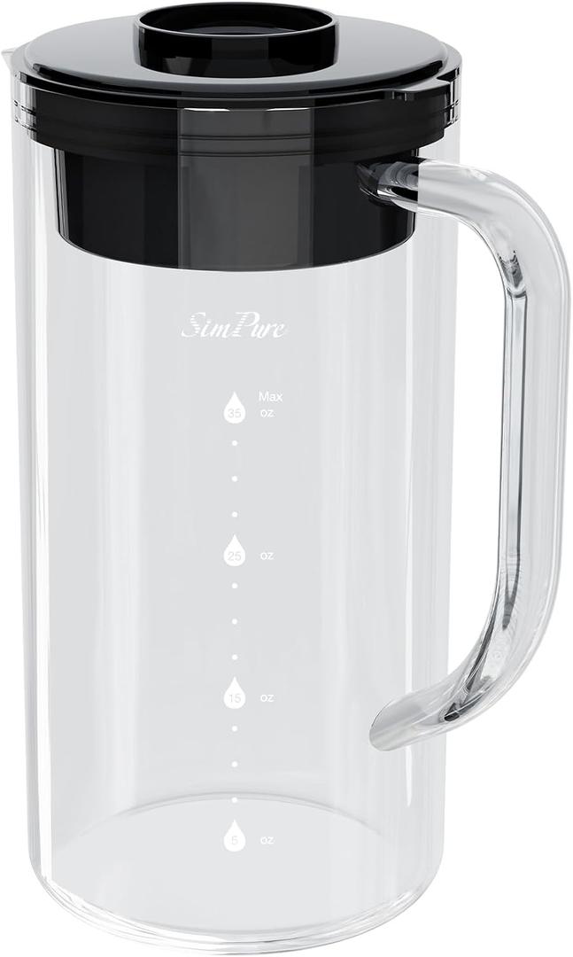 SimPure Y7T Replacement Carafe Pitcher with Alkaline ALK Filter Cartridge